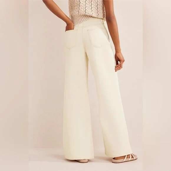 NEW Boden Womens Ultra High Rise Wide Leg Jeans Modern Capsule Chic Plus Size 34 - Picture 2 of 12